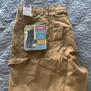 WRANGLER fleece lined carpenter pants NEW